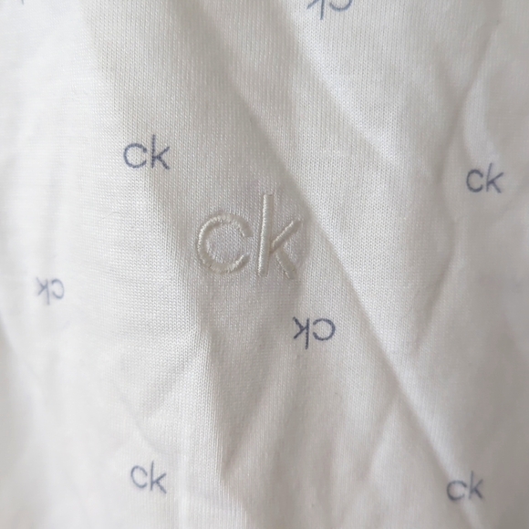 NWT Calvin Klein - Men's Large - White Polo Shirt - 100 % Cotton - Picture 5 of 6